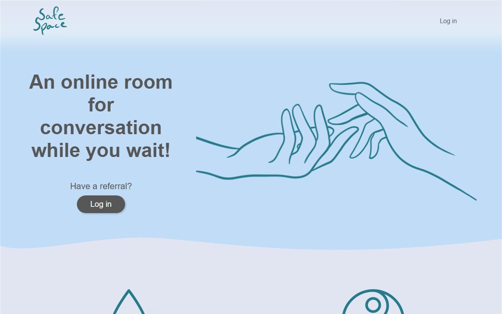 Safe Space landing page